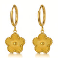 Gold Meadow Drop Earrings