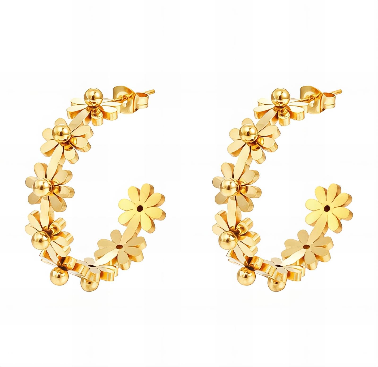 Meadow Daisy Chain Hoops